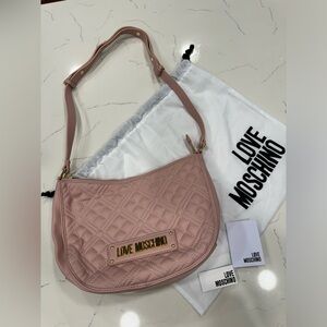 Love Moschino Pink Quilted Shoulder Bag